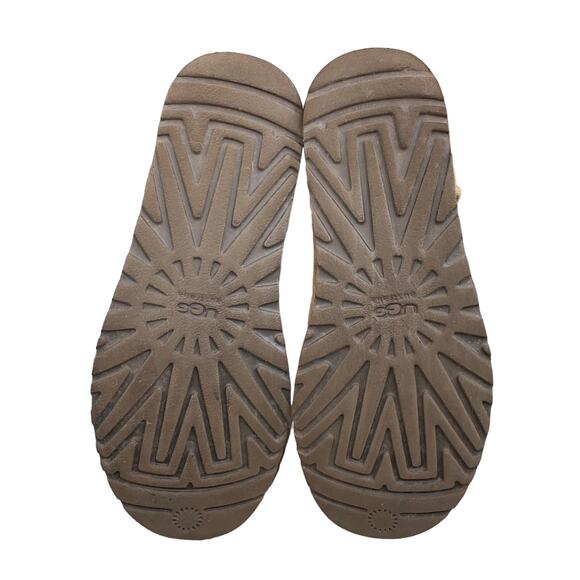 UGG Women's Rosana Chestnut Suede Fur Cuffed Wionter Boot Size US 8 - Picture 8 of 9